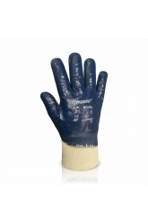 Перчатки защитные с нитриловым синим покрытием мягкий манжет